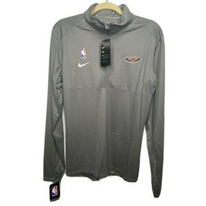 NEW NBA New Orleans Pelicans Basketball Nike Dri-Fit GRAY Pullover AV1754-002